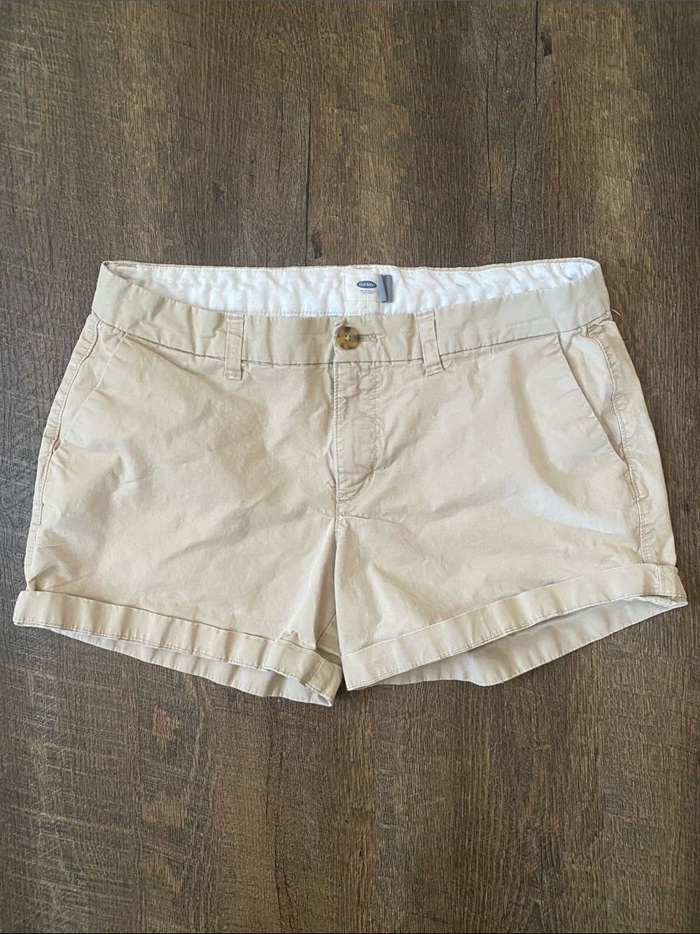Old Navy Light Beige/Tan Cotton Blend Pants
